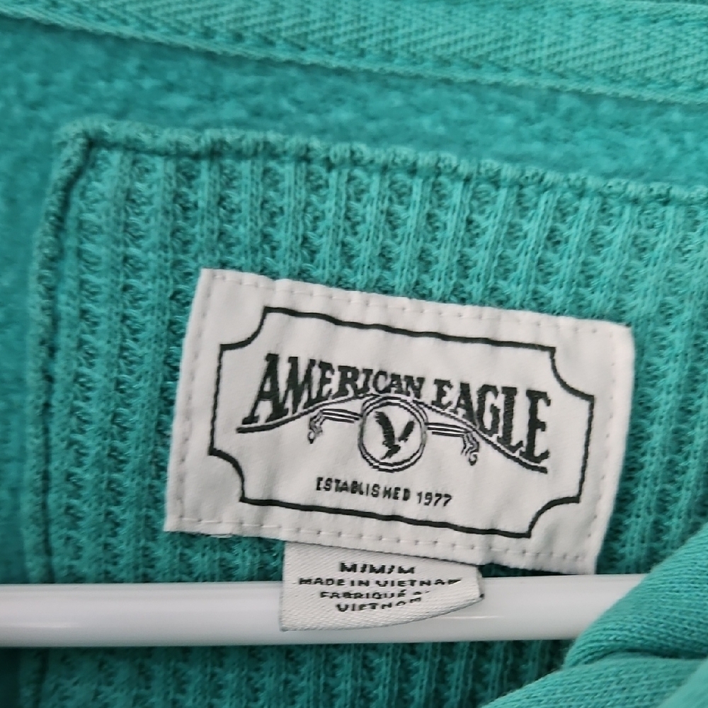 American Eagle Outfitters Green Hoodie Size M - Picture 2 of 3
